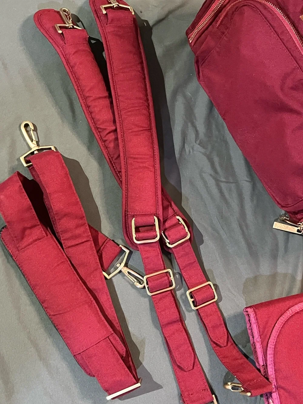 JuJuBe B.F.F Convertible Diaper Bag, Tahitian Red